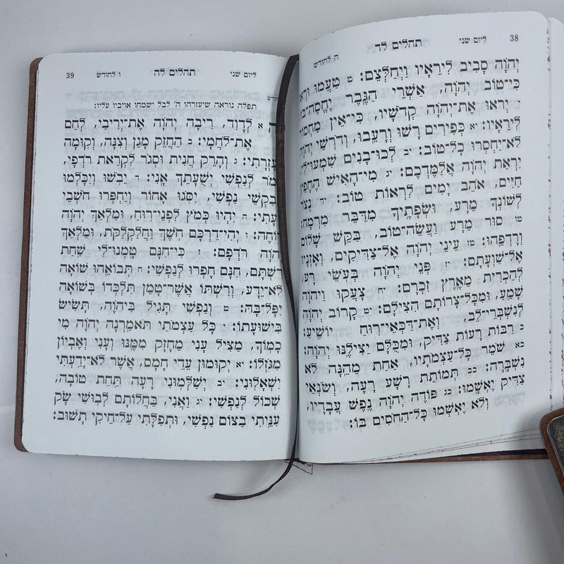 Tehillim Big Letters Leather - M