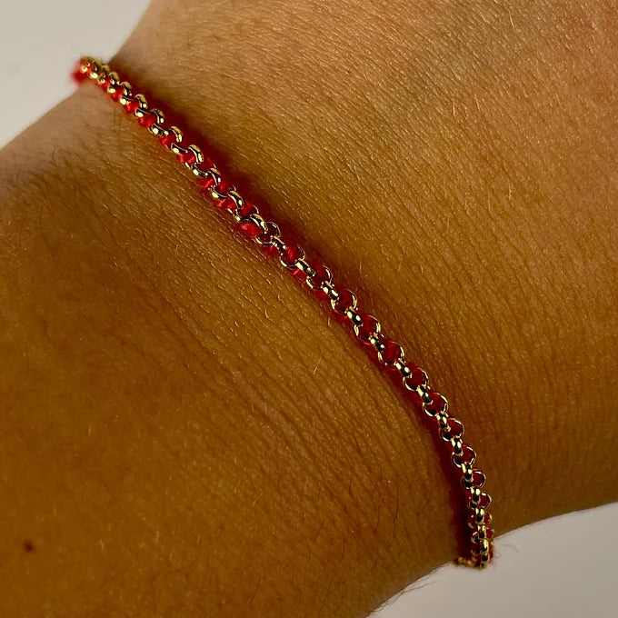 Red Gold Bracelet for Protection