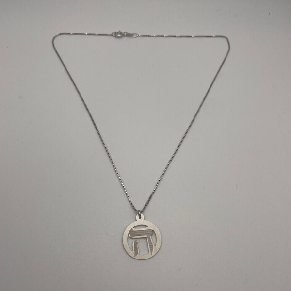 Silver Necklace with the Letter  